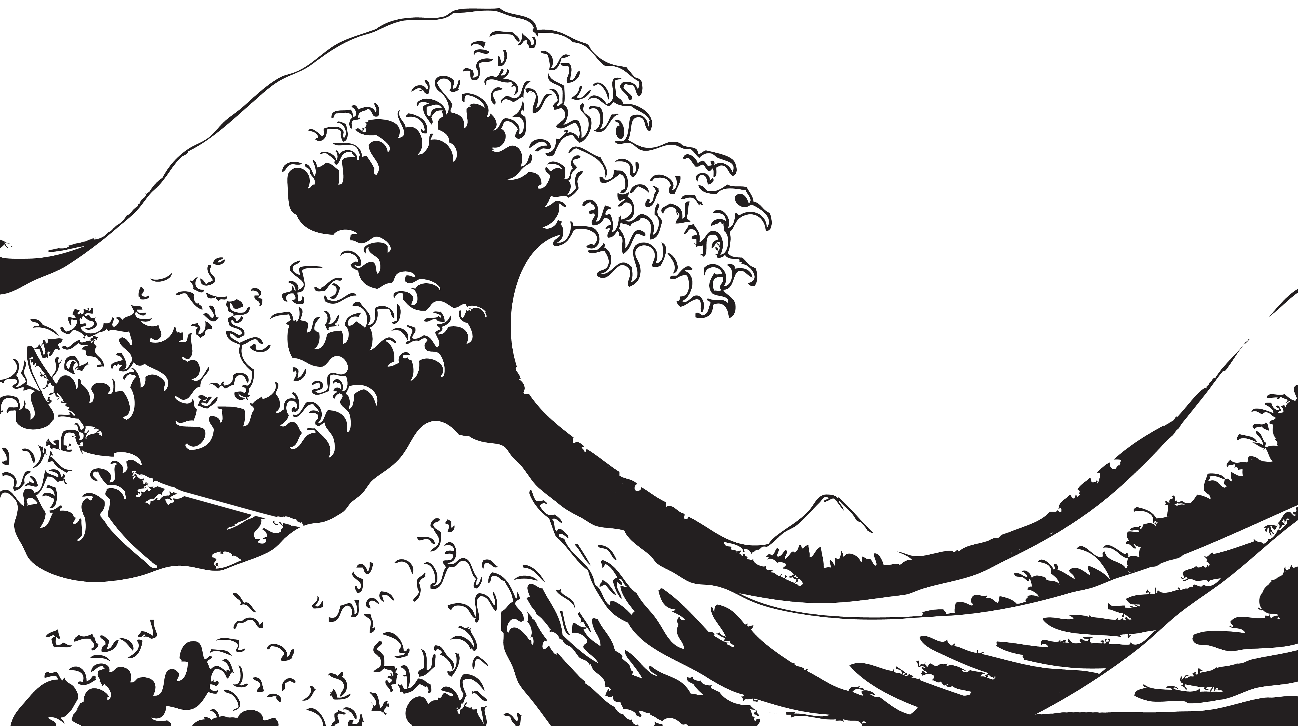 Black and White Wave Logo - Black And White Wave PNG Transparent Black And White Wave.PNG Images ...