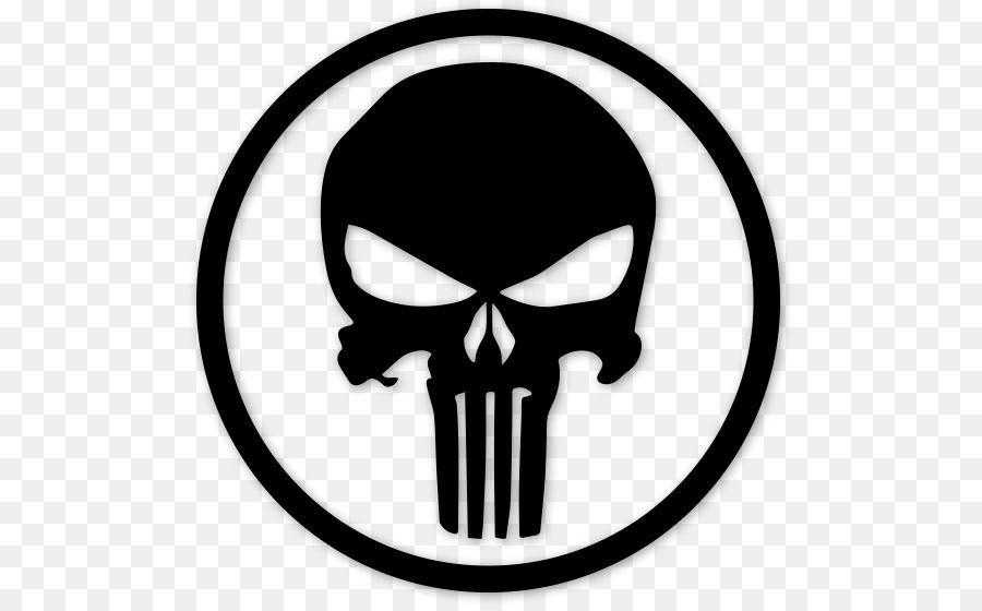 Black and White Punisher Logo - LogoDix