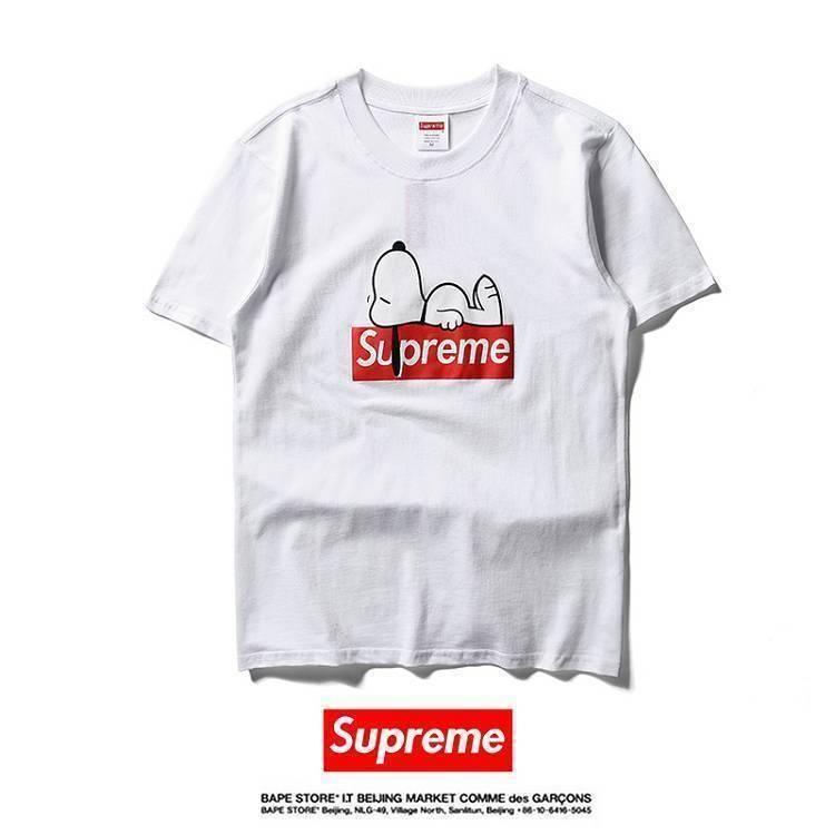 Red Box with White Logo - Buy Cheap Supreme Sleeping Snoopy Red Box Logo White T-Shirt Online ...