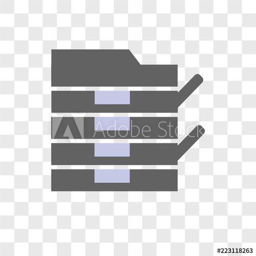 Copier Logo - Copier vector icon isolated on transparent background, Copier logo ...