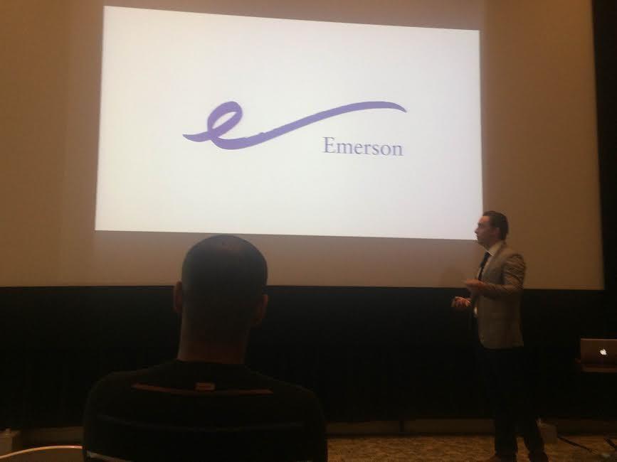 Emersson Logo - Students complain about Emerson College's new proposed logo - The ...