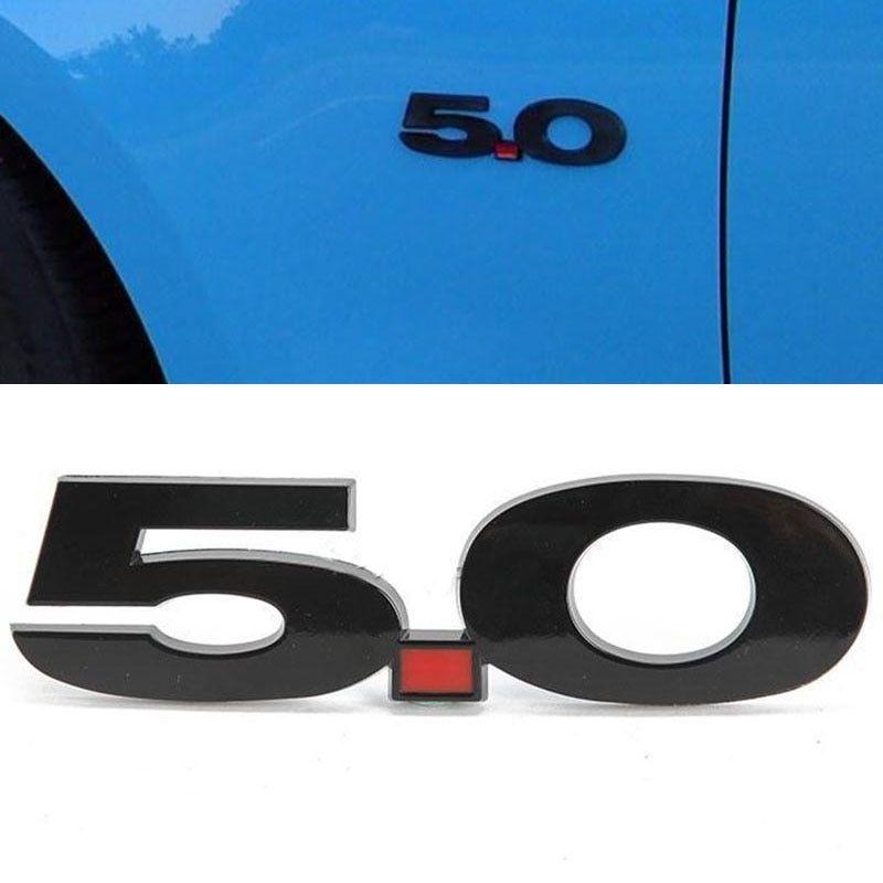 5.0 Logo - US $2.22 40% OFF|1pcs Logo 3D 5.0 Side Fender Emblem Badge Sticker for Ford  Mustang Black-in Car Stickers from Automobiles & Motorcycles on ...