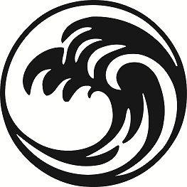 Black and White Wave Logo - Black and white wave Logos