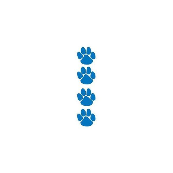 Blue Paw Logo - Metallic Navy Blue Paw Print Temporary Tattoo - GOimprints