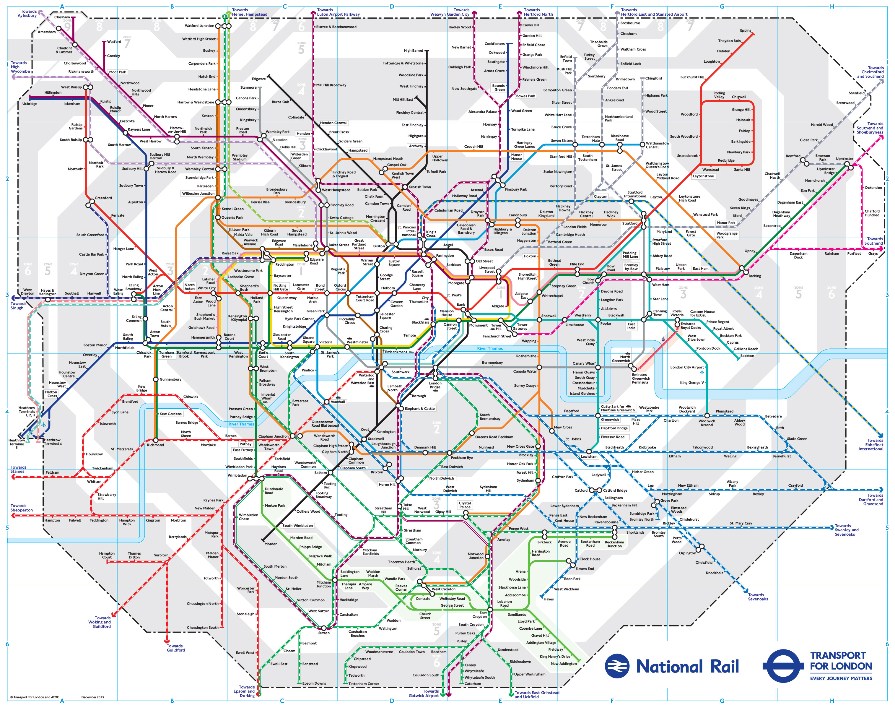 Train Map For London - Cammi Corinna