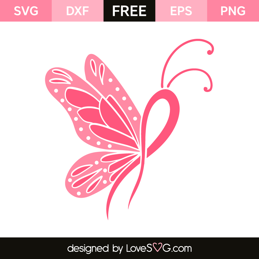 Cancer Ribbon SVG Free Cut File