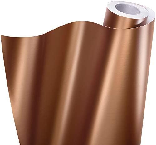 VViViD+ Matte Metallic Rose Gold Premium Vinyl Wrap Film Roll (1.5ft x 5ft)