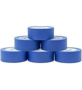 6 Pack 1.88 Inch Blue Painters Tape, Medium Adhesive That Sticks Well but Leaves No Residue Behin...