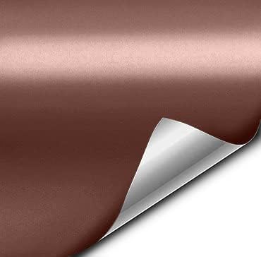 VViViD+ Satin Rose Gold Conform Chrome Vinyl Wrap Roll (1ft x 5ft)