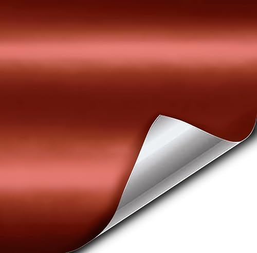 VViViD Copper Satin Chrome Vinyl Wrap Stretch Conform DIY Easy to Use Air-Release Adhesive (1ft x 5ft)