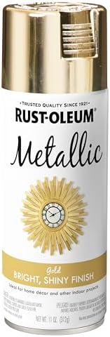 Rust-Oleum 340647 Specialty Metallic Spray, 11 oz, Gold