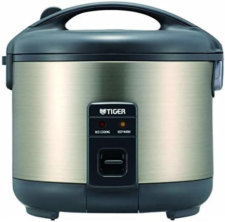 Tiger JNP-S18U-HU 10-Cup (Uncooked) Rice Cooker and Warmer, Stainless Steel Gray