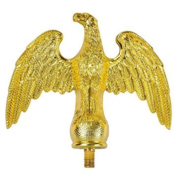 SKEMIX Gold Eagle Flag Topper for Flag Pole Top Finial