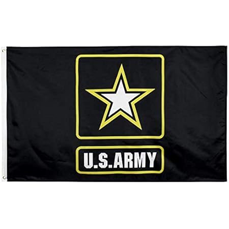 Amazon.com : Anley Fly Breeze 3x5 Foot US Army Gold Crest Flag - Vivid ...