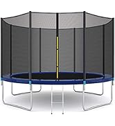 Giantex Trampoline, ASTM Approved 8 10 12 14 15 16Ft Trampoline for Adults Kids, Wear-Resistant O...