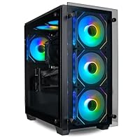 Empowered PC Stratos Micro Gaming Desktop - NVD GeForce RTX 4080 Super, AMD Ryzen 7 9700X, 32GB DDR5 RAM, 2x512GB NVMe SSD + 3TB HDD, WiFi, Windows 11 Home - Gamer Computer