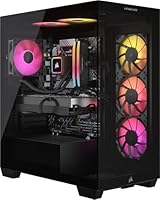 Corsair Vengeance a7500 Gaming PC – Liquid Cooled AMD Ryzen 5 9600X CPU – NVIDIA GeForce RTX 4060 Ti GPU – 32GB Vengeance RGB DDR5 Memory – 1TB M.2 SSD – Black