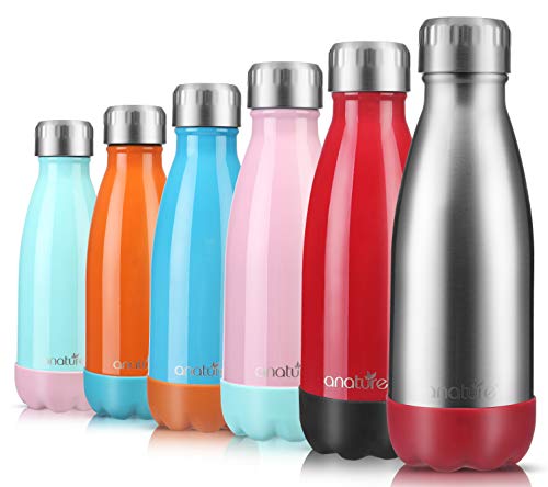 Product Image of the anature' Stainless Steel Water Bottle,Double Wall Vacuum Insulation with...