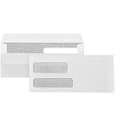 500 No. 9 Flip and Seal Double Window Security Envelopes - Designed for Quickbooks Invoices and B...