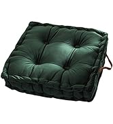 vctops Square Solid Color Velvet Seat Cushion with Handle Tufted Thicken Chair Pad Tatami Floor P...