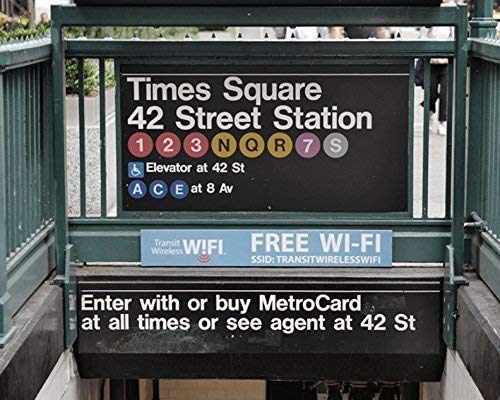 New York Decor, Subway Sign Photography, Times Square 42 Street Station Picture, NYC Art Print 5x7, 8x10, 11x14, 12x16, 16x20, Modern Art Wall Picture, Urban Loft Decor