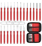 Anglekai 21+4P Terminal Pin Removal Tool Kit, Electrical Connector Depinning Tool Terminal Pin Ex...