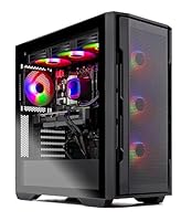 Skytech Rampage Gaming PC Desktop, Ryzen 7 9700X 3.8 GHz (5.5GHz Turbo Boost), NVIDIA RTX 4070 Super 12GB GDDR6X, 1TB SSD, 32GB DDR5 RAM 5600 RGB, 750W Gold PSU, 360mm ARGB AIO, Wi-Fi, Win 11 Home