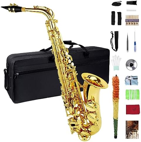 Eb Alto Saxophone, Beginner Saxophone, Alto Sax, Saxophone for Beginners, Student Alto Saxophone, Professional Saxophone Alto, Saxaphone Adult, Beginner Saxophone, Saxofon, Gold Saxophone