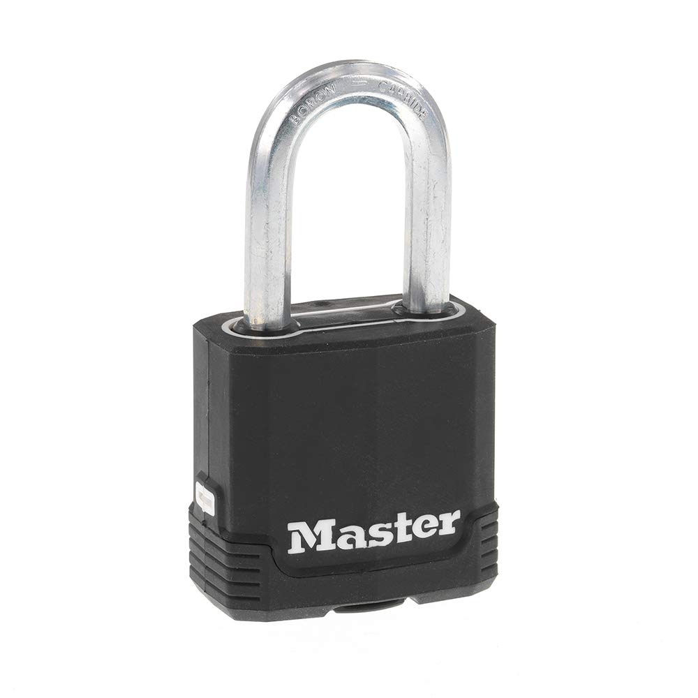 Master Lock Magnum Heavy Duty Outdoor Padlock with Key, Weather Resistant Body and Cut Resistant Shackle make Lock Perfect for Fences, Gates, Sheds, M115XDLF