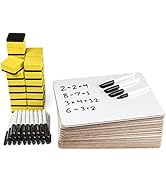 Blue Summit Supplies 30 Pack Small Dry Erase Lapboard Classroom Set, Includes 30 Mini Whiteboards...