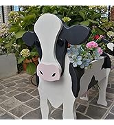 Rvikurc Milk Cow Planter Plant Pot, Storage Containers Dog Planters, Cute Dog Flower Pot for Gard...