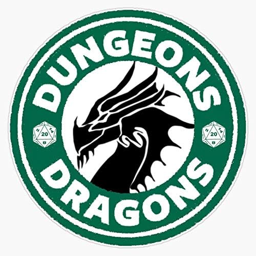 Dungeons + Dragons Sticker Vinyl Decal Wall Laptop Window Car Bumper Sticker 5"