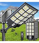 Solar Street Light Solar Street Lights Outdoor Dusk to Dawn Solar Power Lights IP66 Waterproof 65...