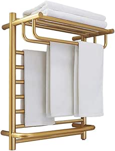 Towel Warmer,Heated Towel Warmer, Electric Towel Dryer Warmer Wall Mount Plug-in/Hardwired Heated Towel Rack for Bathroom 304 Stainless Steel Towel Heater Rail Quick Towel Dryer,plug in,L