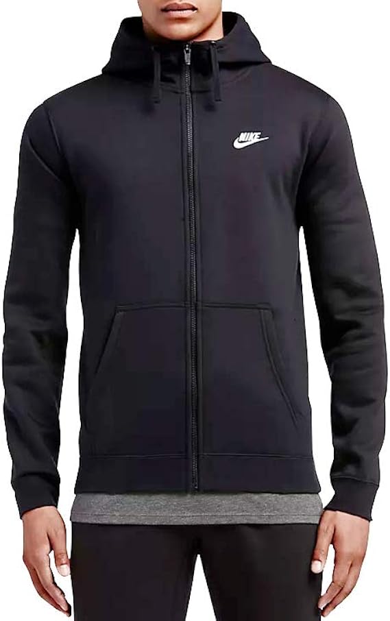 black nike zip up sweater