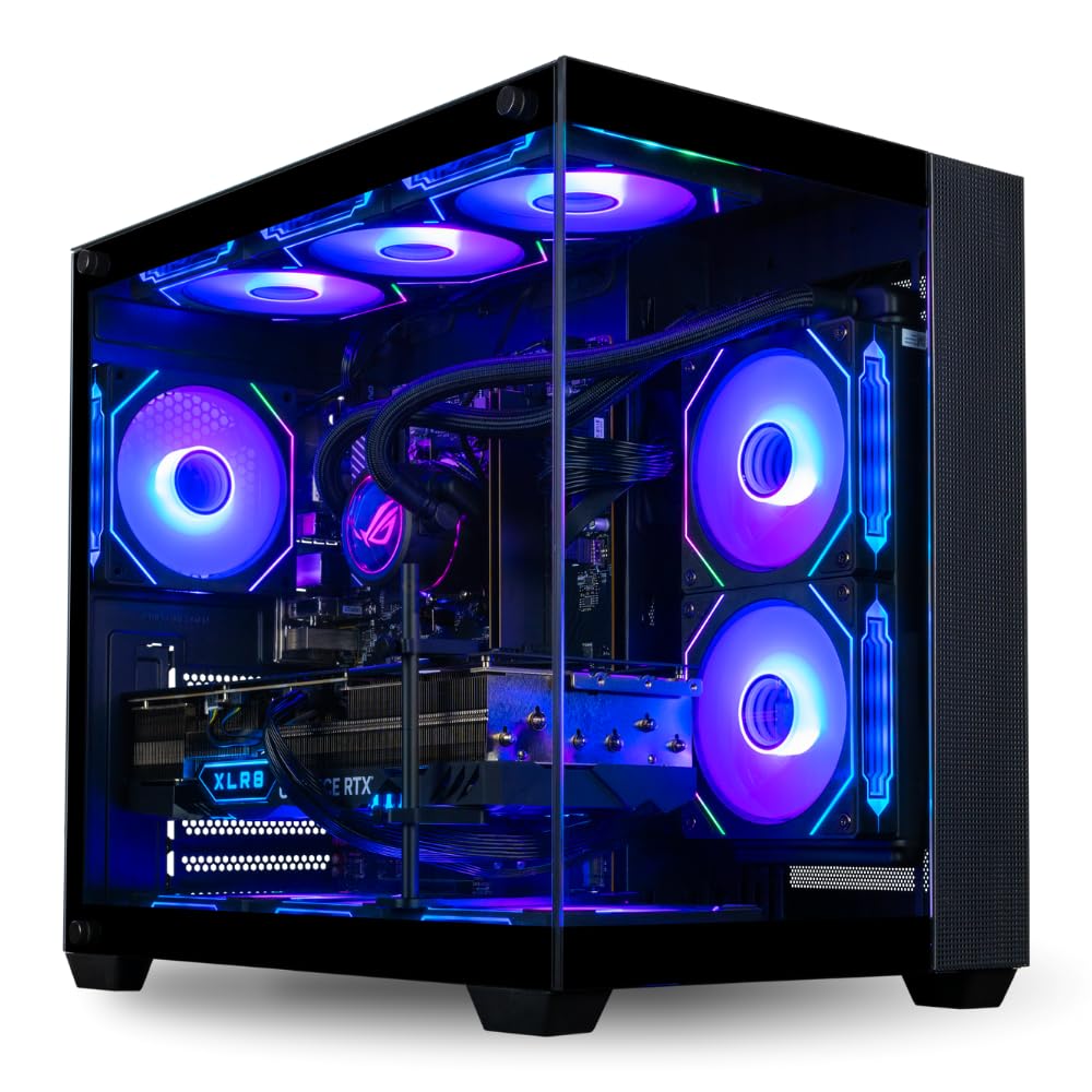 Panorama RTX RTX 4090 Gaming PC Desktop - AMD 8 Core Ryzen 7 9800X3D, 64GB DDR5 RAM, 2TB NVMe Gen4 SSD + 6TB HDD, WiFi 6E + BT 5.3, Windows 11 Home - Best 2024 RGB Prebuilt Tower Computer for Gamers