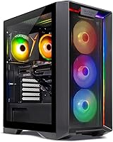 Skytech Nebula Gaming PC Desktop, Ryzen 5 9600X 3.9 Ghz (5.4GHz Turbo Boost), NVIDIA RTX 4060 8GB GDDR6X, 1TB SSD, 16GB DDR5 RAM 5200, 650W Gold PSU, Wi-Fi, Win 11 Home