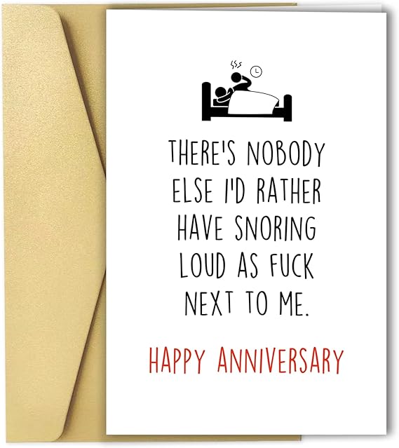 Amazon.com : Ziwenhu Funny Anniversary Card, Gift for Couple, Happy ...