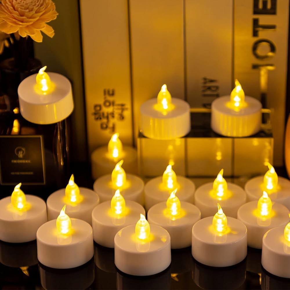 Amazon.com: Nancia 100PACK Flameless LED Tea Lights Candles ...