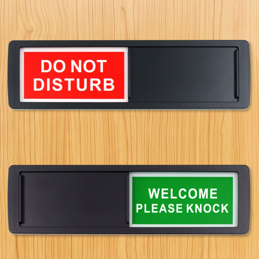 Buy 2 Pieces 7 x 2 Inch Do Not Disturb Sign, Slider Door Indicator Sign ...