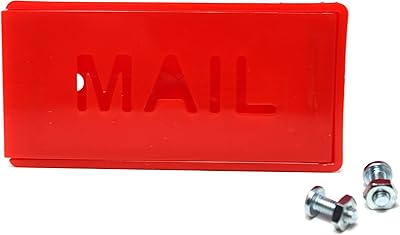 Plastic Front Mount Red Mailbox Flag for Brick, Stone Mailboxes | Mail Alert Flag | Stylish Mailbox Alert Flag Red Front Mount Replacement