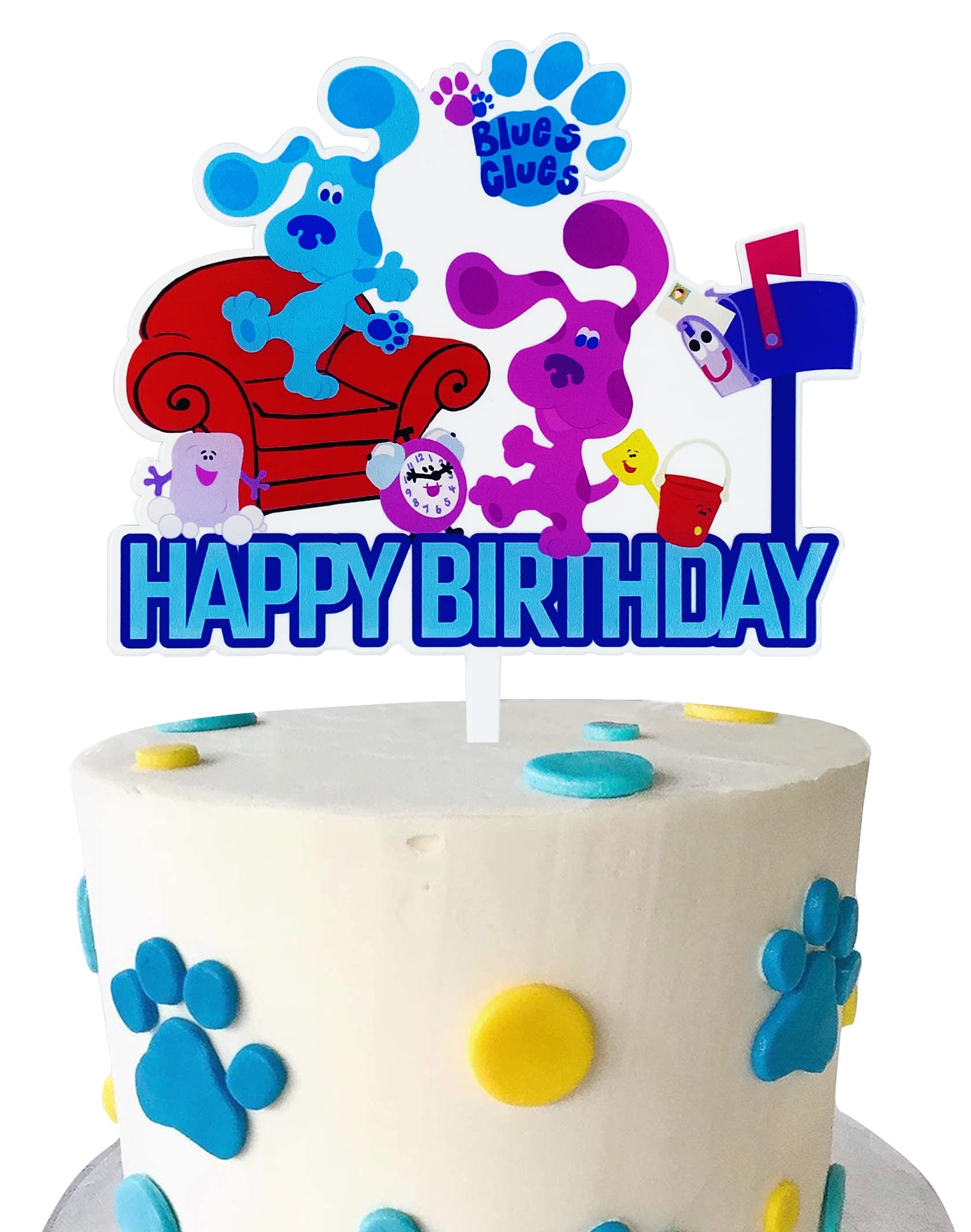 Buy Blues Clues Cake Topper - Happy Birthday Cake Topper for Blues ...