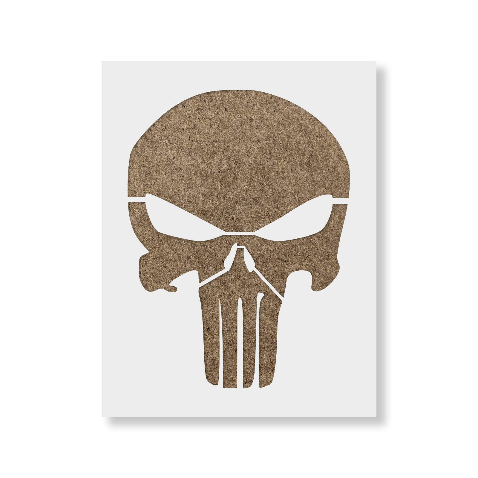 Buy Punisher Skull Stencil - Reusable Stencils for Painting - Create ...