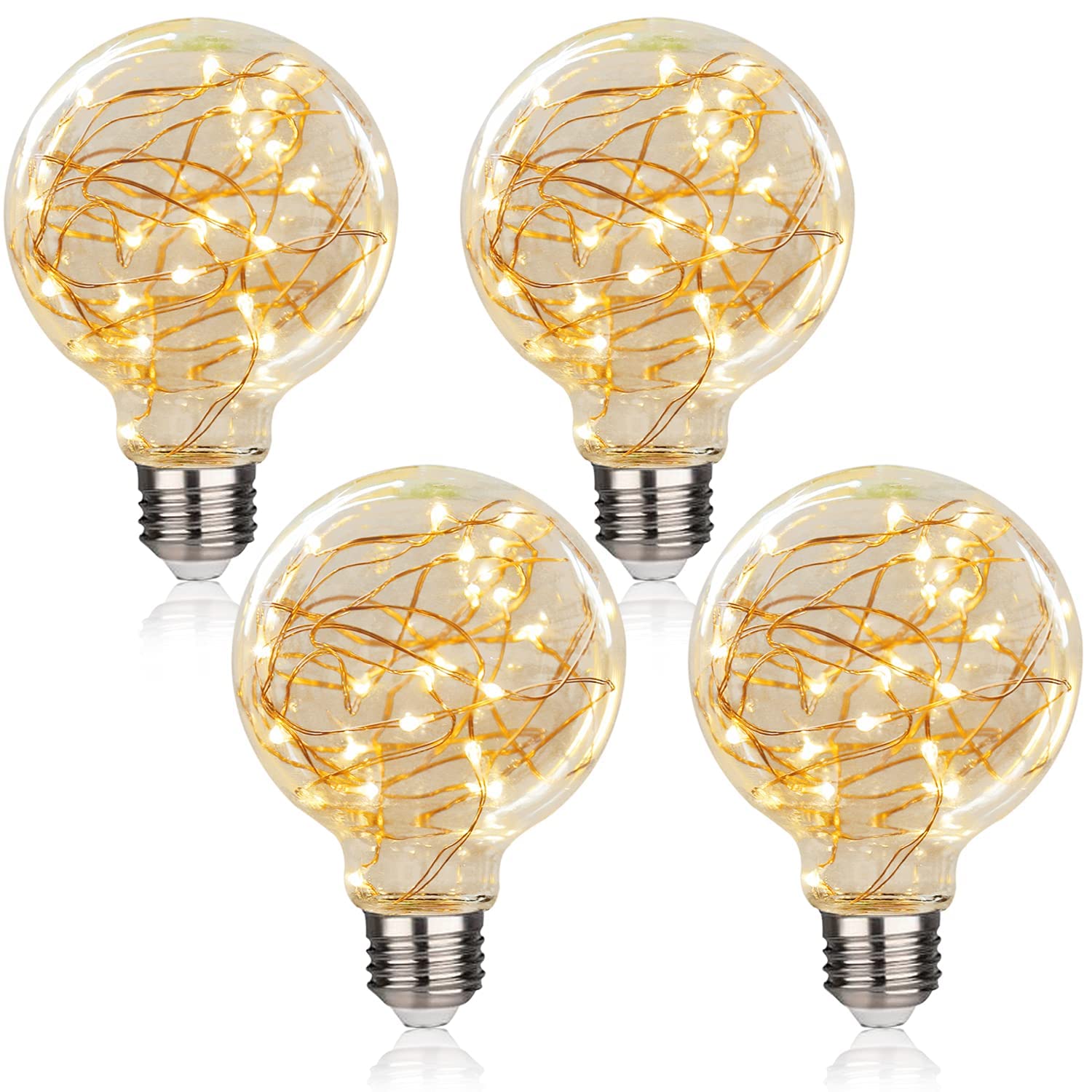 Amazon.com: LED Decorative Bulbs,LED G80 Globe Fairy Light Bulb ...