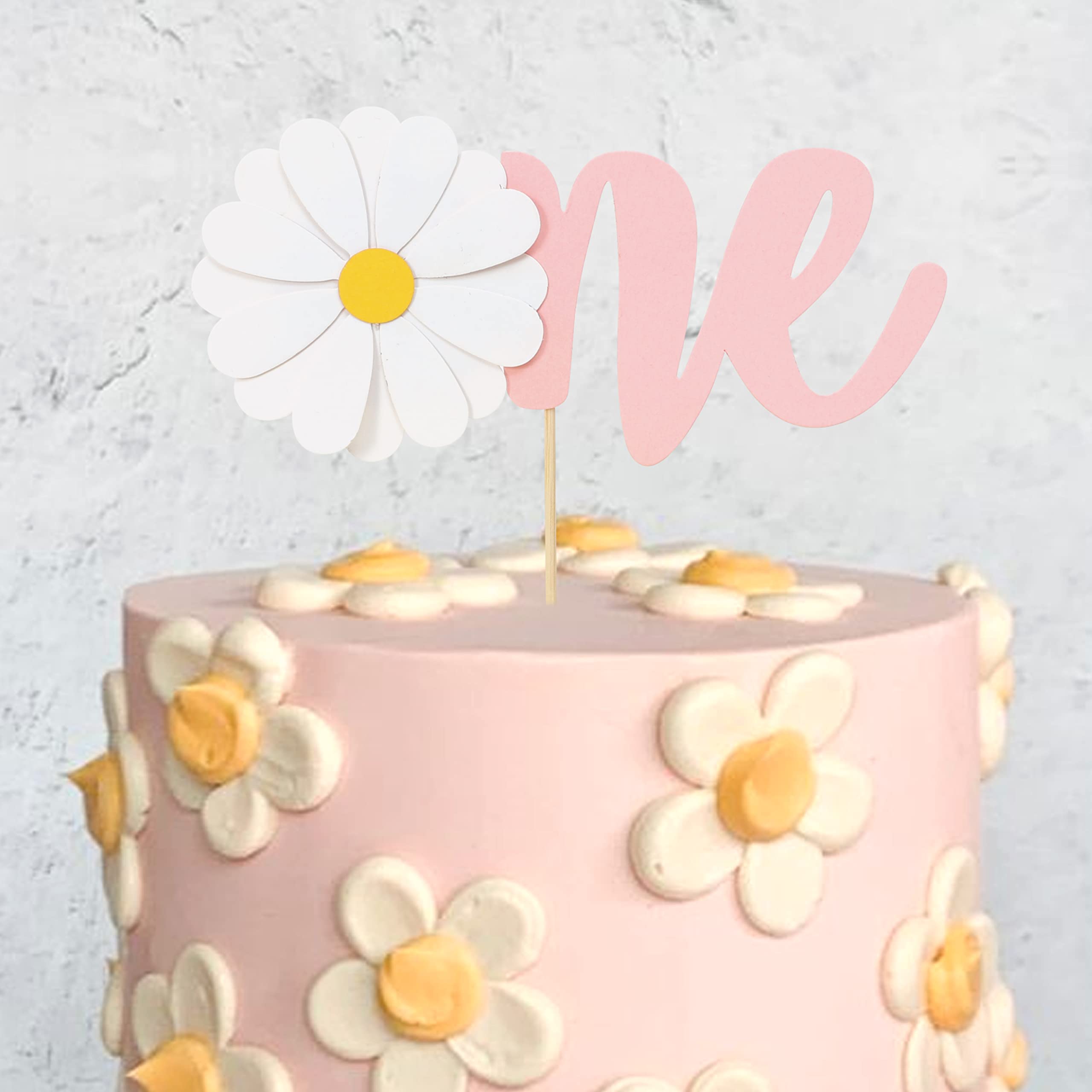 Amazon.com: Daisy First Birthday Cake Topper - One Groovy Toppers ...