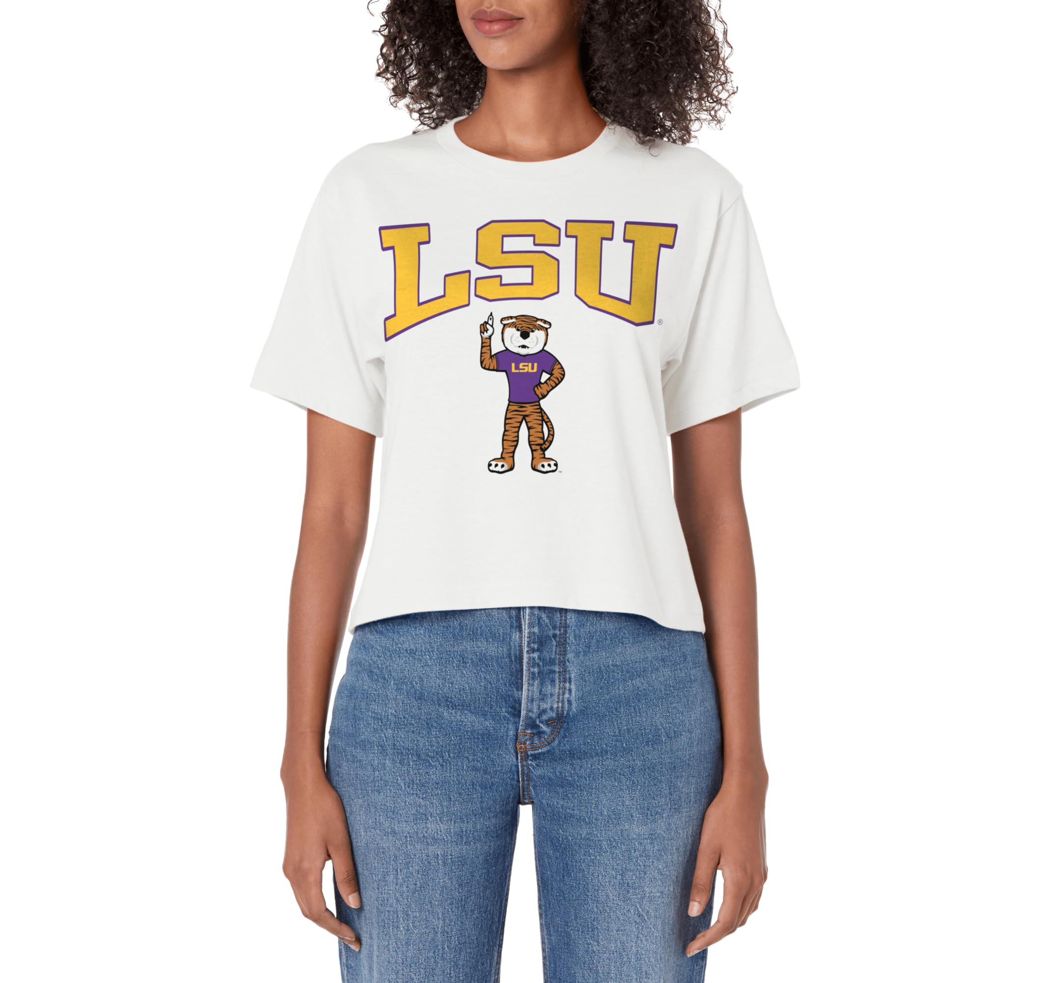 Elite AuthenticsLSU Tigers Mike White Officially Licensed Women's Crop Top