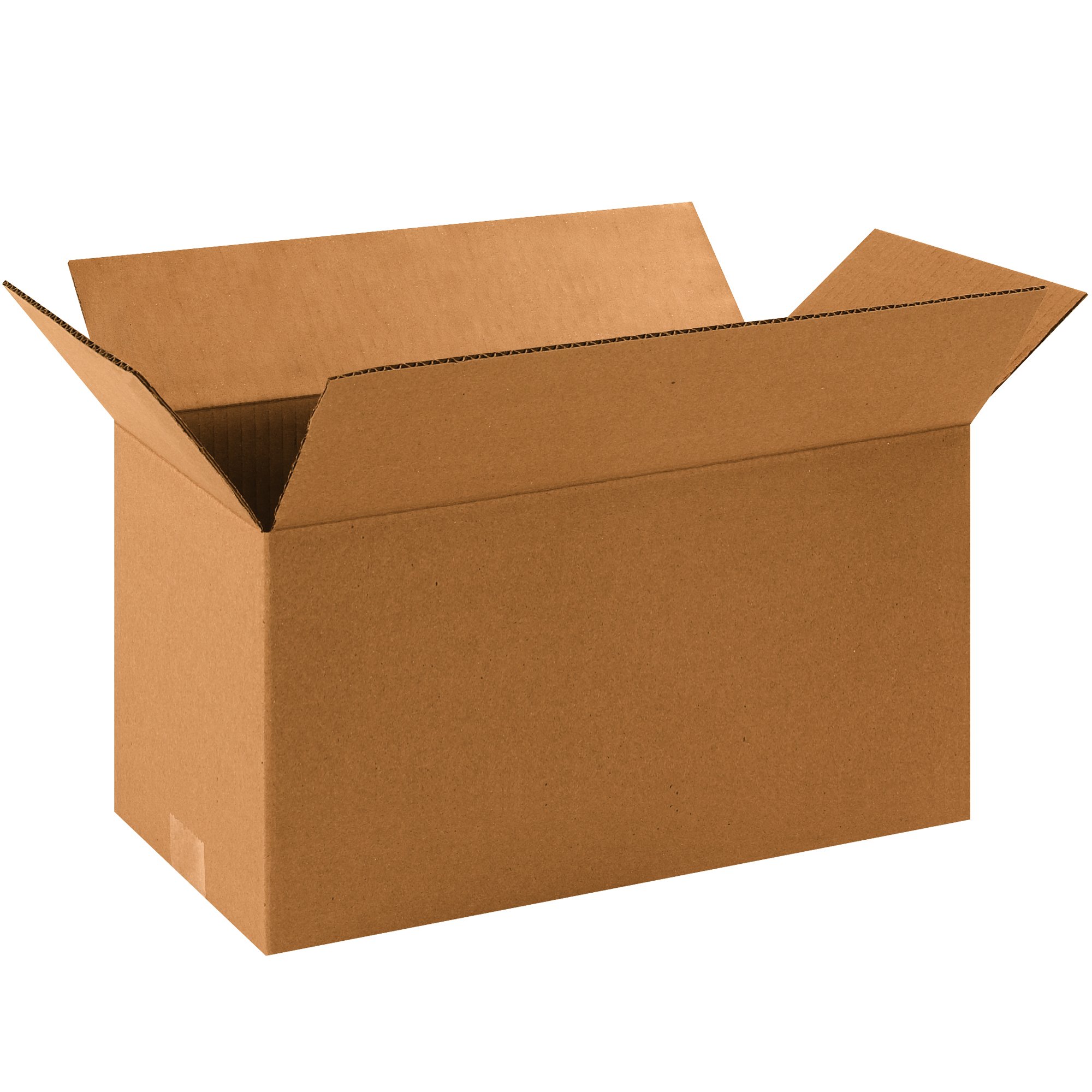 BOX USA 25 Pack of Long Corrugated Cardboard Boxes, 16" L x 8" W x 8" H, Kraft, Shipping, Packing and Moving