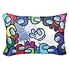 Among Us Space Splatter 1 Single Reversible Pillowcase - Double-Sided Kids Super Soft Bedding (Official Among Us Product)