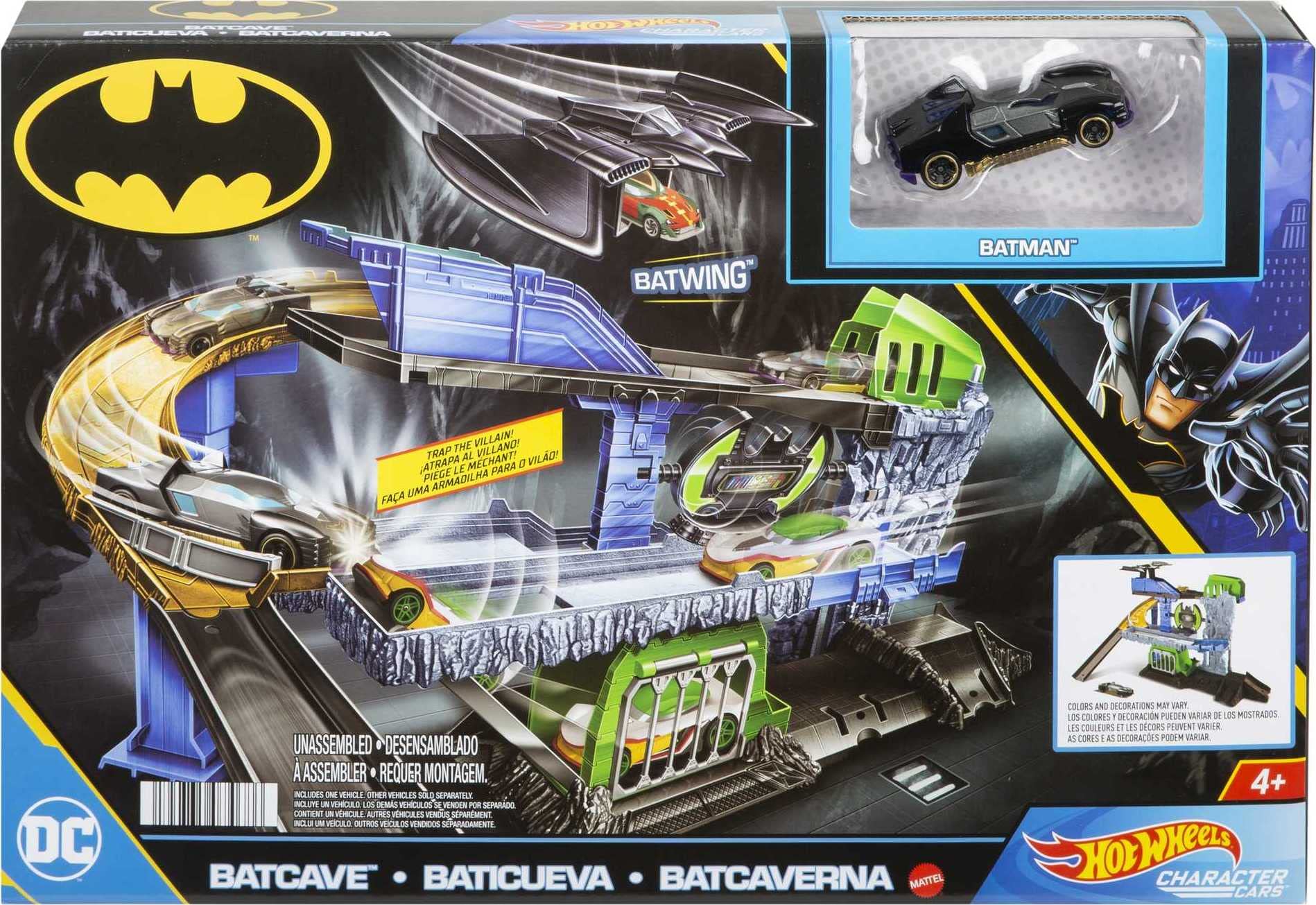 Hot Wheels Dc Batcave Playset Dxc Batman Character Car For Sale | My ...