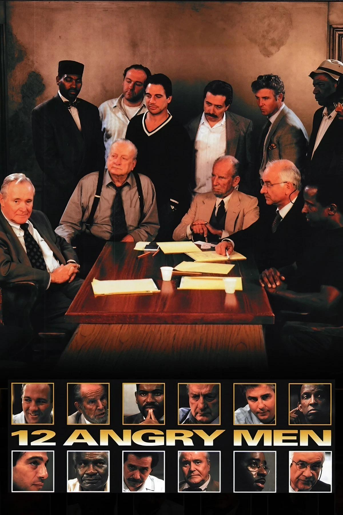 Armin Mueller-Stahl, Jack Lemmon, Tony Danza, Ossie Davis, James Gandolfini, Edward James Olmos, George C. Scott, Hume Cronyn, Dorian Harewood, Courtney B. Vance, William Petersen, and Mykelti Williamson in 12 Angry Men (1997)